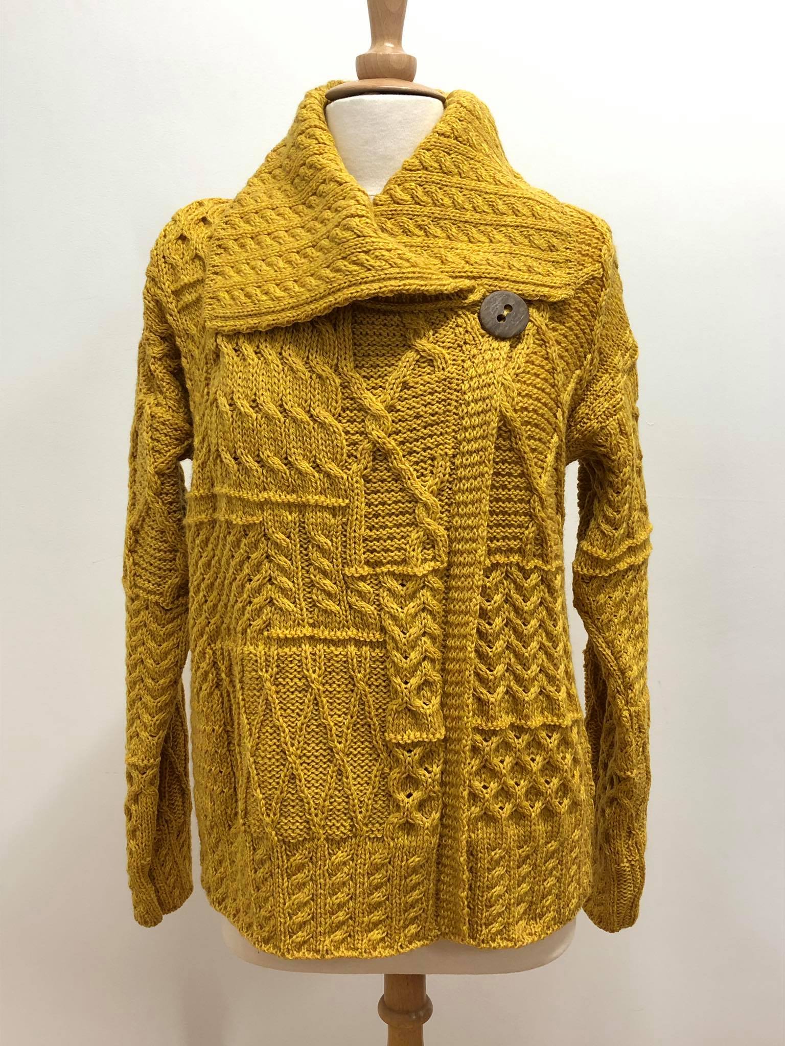 Yellow Chunky Cardigan