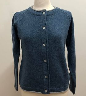 Killiney Cardigan in Harbour Blue