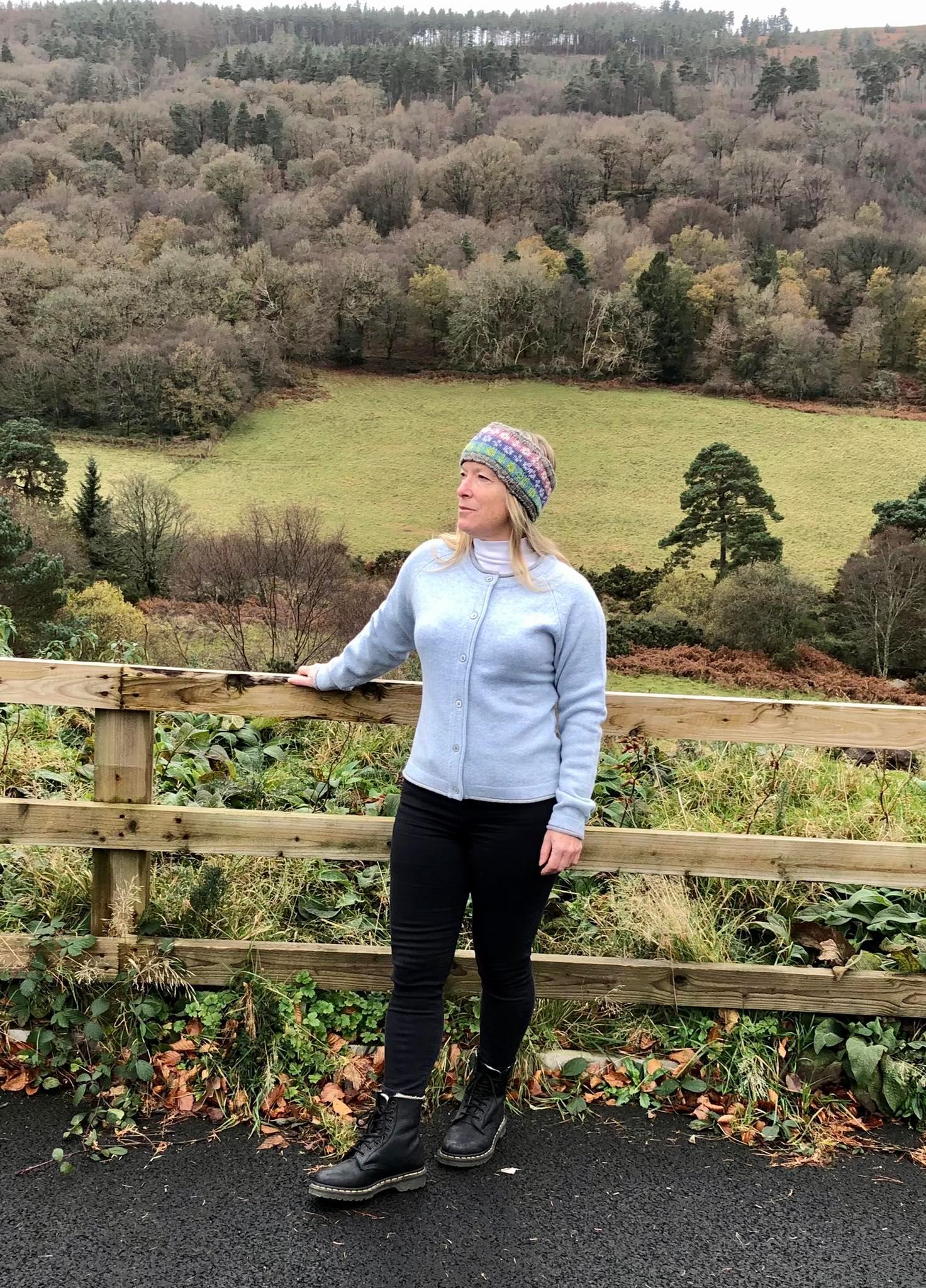 Killiney Cardigan in Pale Blue