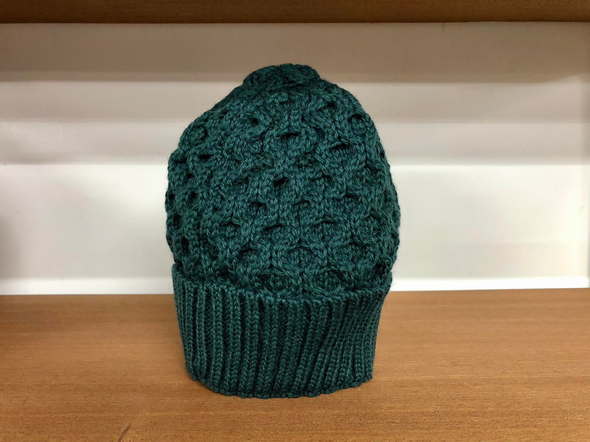Wool Beanie in Bright Green