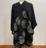Reversible Celtic Pattern Shawl in Black and Grey