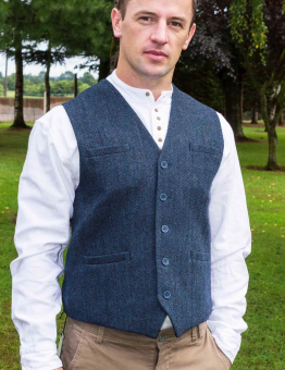 Mens Waistcoat in Navy