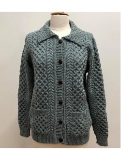 Collared Turquoise Cardigan