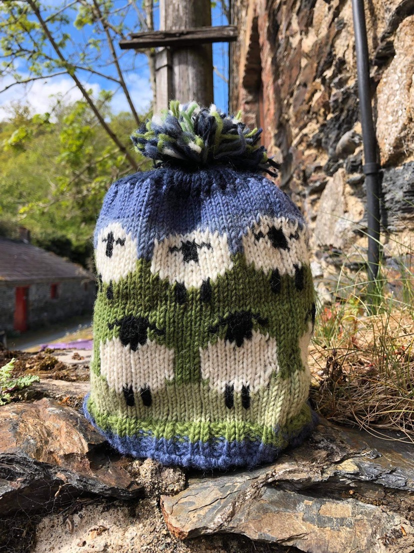Flock of Sheep Beanie with Bobble