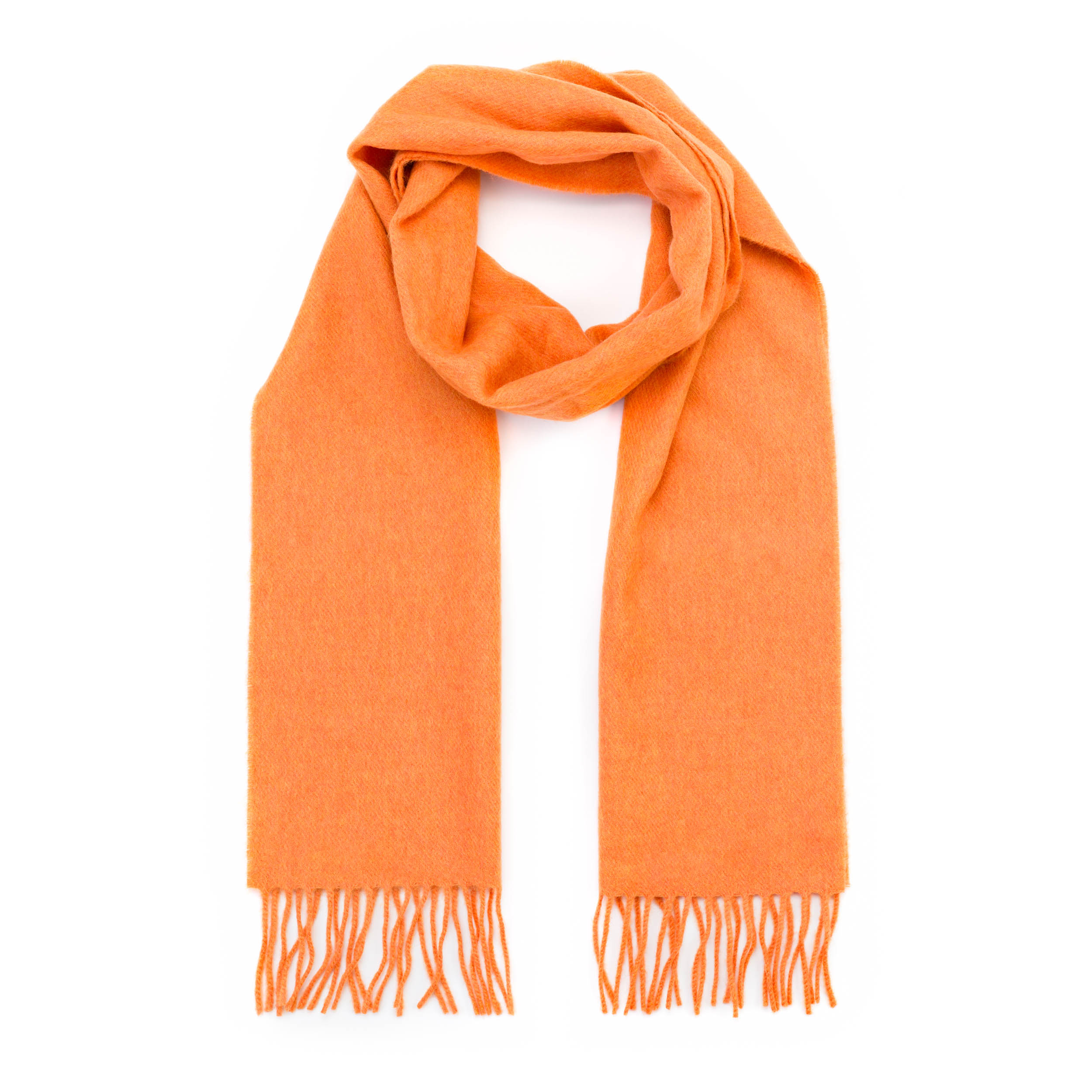 Merino Scarf in Tangerine