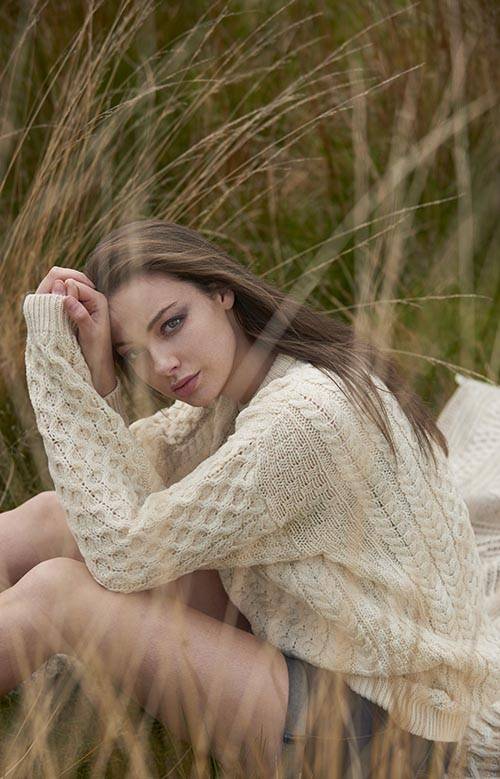 Merino Crew Neck in Natural