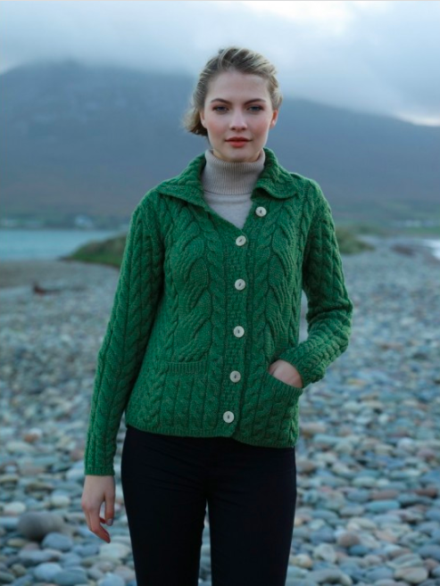 Super Soft Cardigan in Green