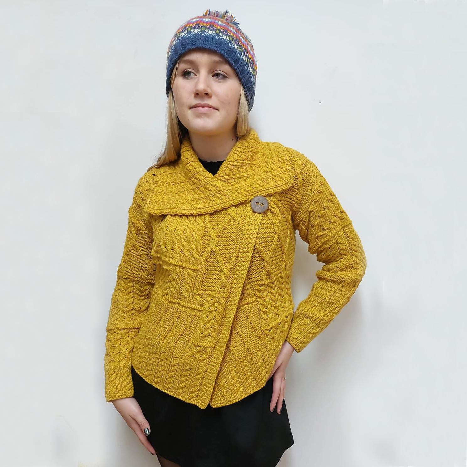Yellow Chunky Cardigan