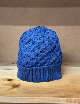 Wool Beanie in Blue