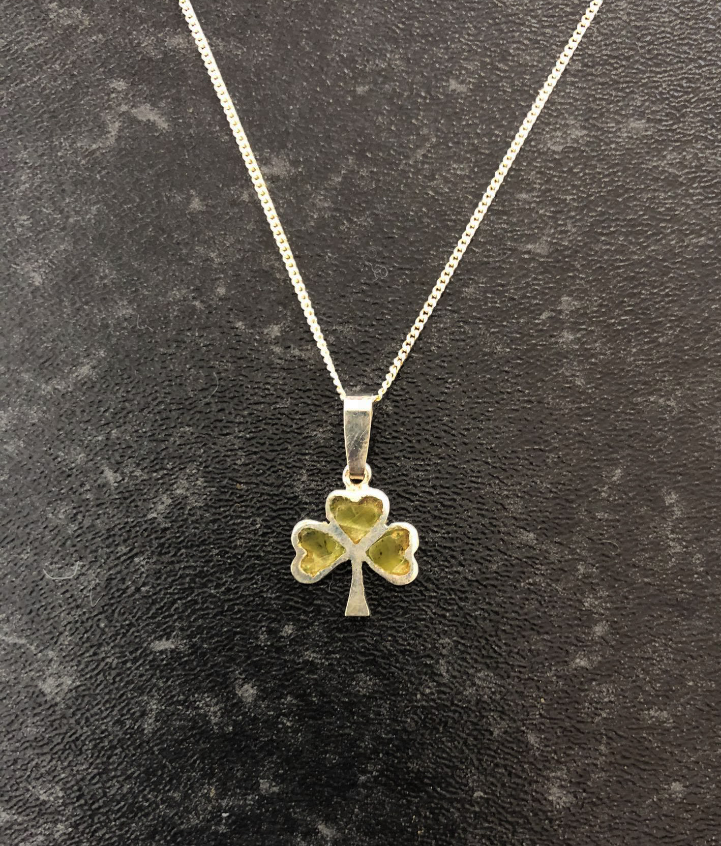 Small Marble Shamrock Pendant