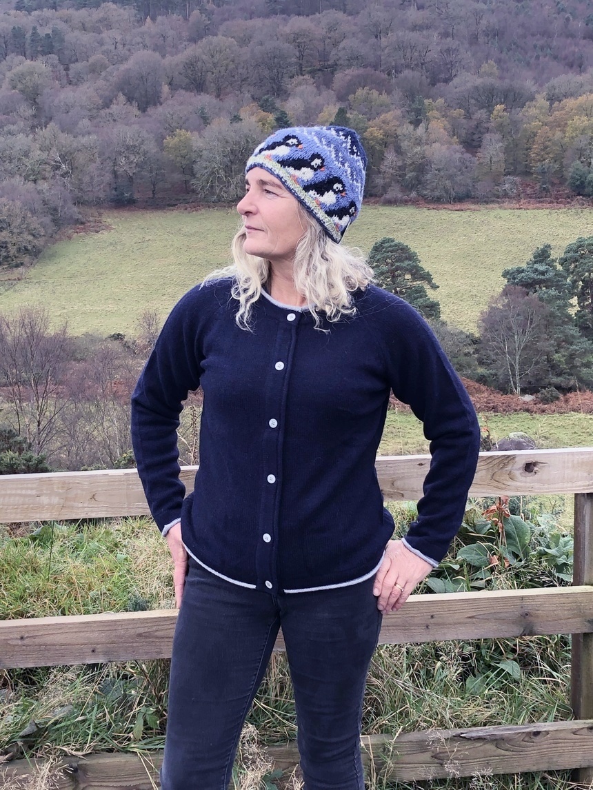 Killiney Cardigan in Navy