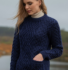 Midnight Blue  Cable Knit