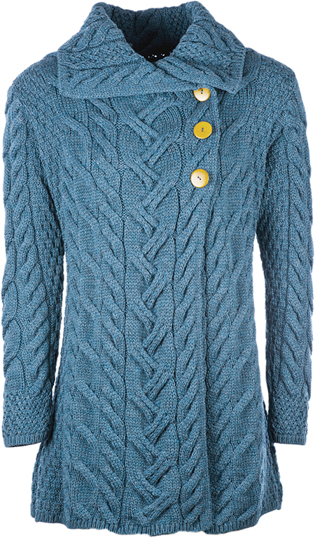 Super Soft Long Cardigan in Turquoise
