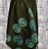 Black with Blue and Green Celtic Swirl Shawl