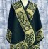 Reversible Celtic Shawl in Black and Beige