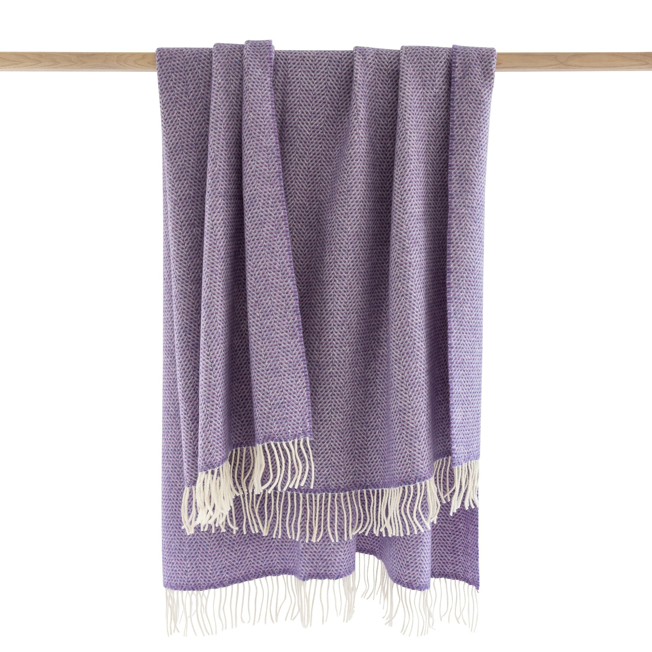 Lavender Merino and Cashmere Throw
